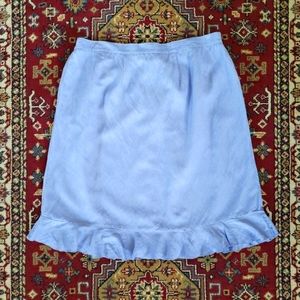 ⭐ VINTAGE | J.G. Hook Lavender Linen Blend Ruffle Hem Lined Skirt